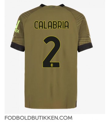 AC Milan Davide Calabria #2 Tredjetrøje 2022-23 Kortærmet